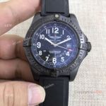 Fake Breitling Colt Skyracer Black Steel Case Automatic Movement Black Rubber Strap Watch